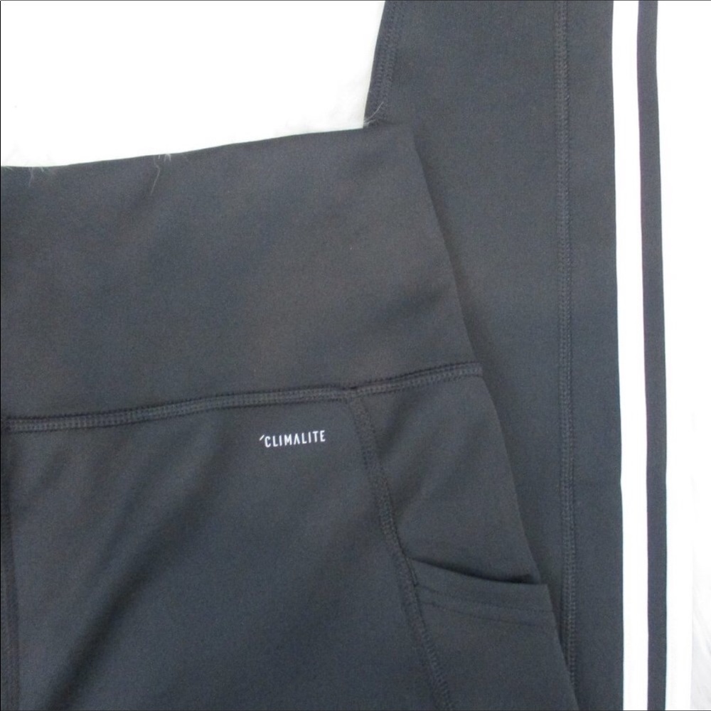 🆕 SOLD Adidas 7/8-length high-rise leggings grey - Picture 2 of 4
